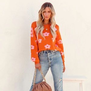 Vici Sweet Bouquet Knit Sweater